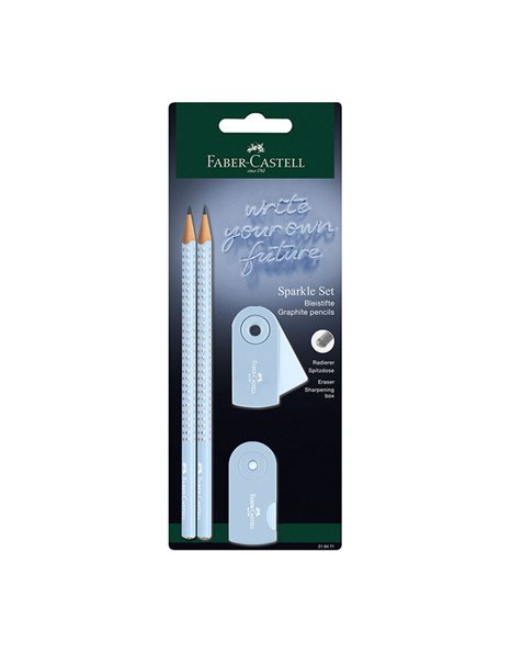 ΣΕΤ AWF 218471 SPARKLE SKY BLUE 2 ΜΟΛΥΒΙΑ ΜΕ ΓΟΜΑ+ΞΥΣΤΡΑ