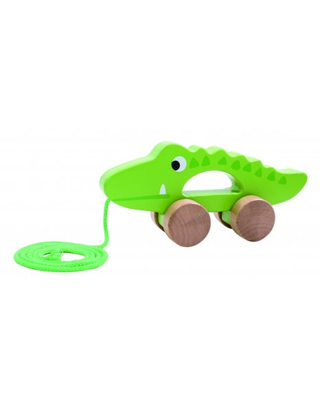 WOODEN PULL ALONG CROCODILE