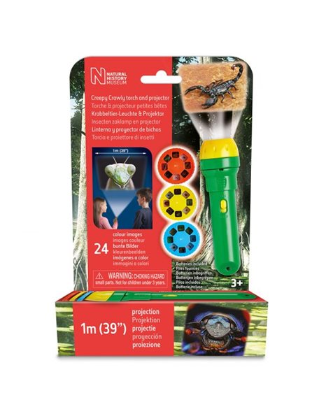 BRAINSTORM NATURAL HISTORY MUSEUM CREEPY CRAWLY TORCH AND PROJECTOR