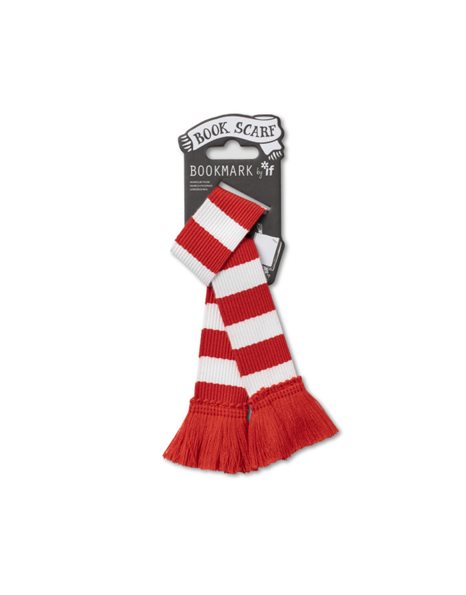 BOOKMARK IF SCARF 32906 RED & WHITE