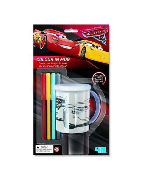 COLOUR IN MUG DISNEY PIXAR CARS