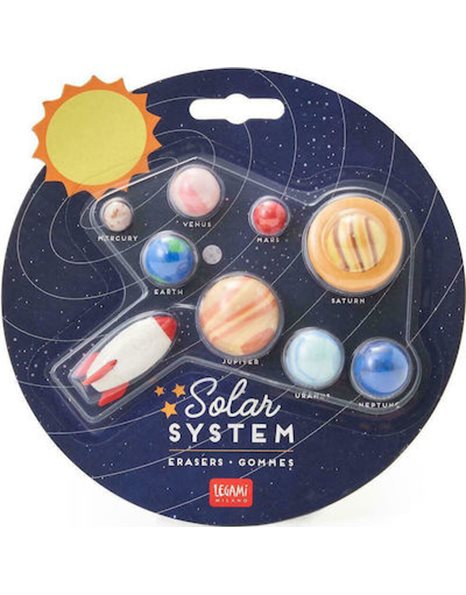 LEGAMI ERASERS SOLAR SYSTEM