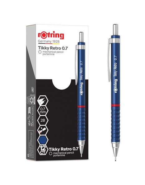 ΜΗΧΑΝΙΚΟ ΜΟΛΥΒΙ ROTRING TIKKY RETRO BLUE 0.7