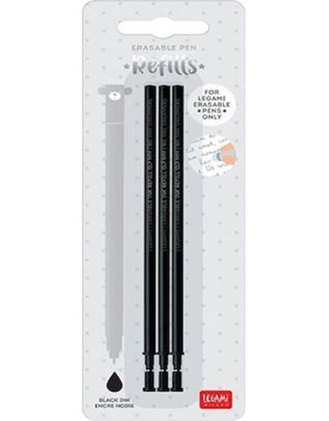 LEGAMI ERASABLE PEN REFILLS - BLACK
