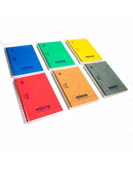 ΜΠΛΟΚ MICRO No3 2 ΘΕΜΑΤΩΝ ΡΙΓΕ ΣΠΙΡΑΛ 80φ (4602-1)