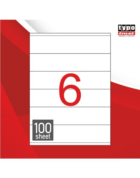 ΕΤΙΚΕΤΕΣ ΑΥΤΟΚΟΛΛΗΤΕΣ Α4 210x47,81 (TL0611)