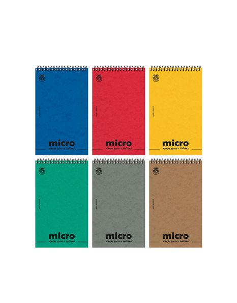 ΜΠΛΟΚ MICRO No2Α 2 ΘΕΜΑΤΩΝ ΡΙΓΕ ΣΠΙΡΑΛ 80φ (4605-1)
