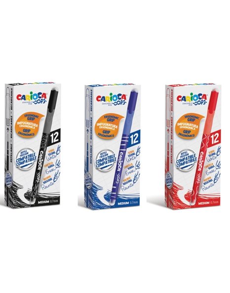 PEN CARIOCA OOPS 43039 BLACK ERASABLE