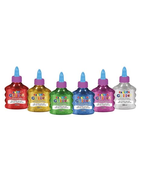 ΚΟΛΛΑ CARIOCA GLITTER GLUE BOTTLE 88ml ΦΟΥΞΙΑ 42117