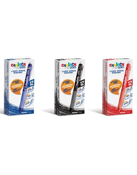 PEN CARIOCA OOPS 43043 RED ERASABLE