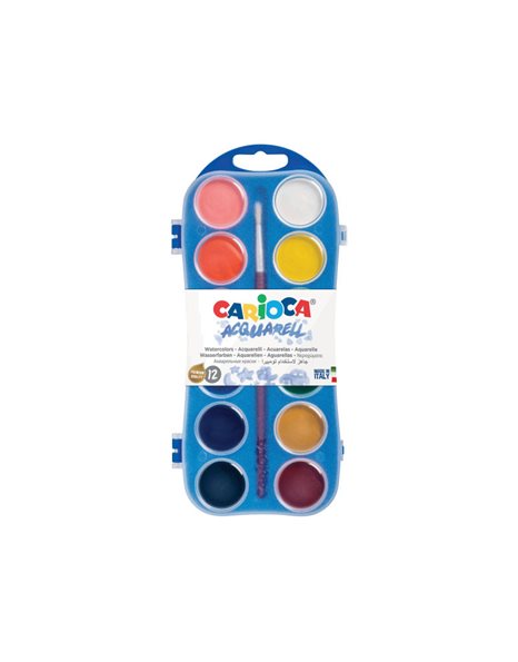 ΝΕΡΟΧΡΩΜΑΤΑ CARIOCA 12 PLACTIC CASE 42400/42404 30mm