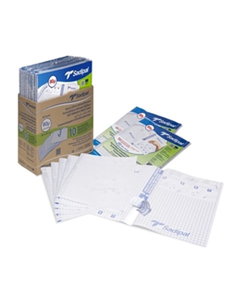 SADIPAL SELF ADHESIVE BOOK COVER 80mic 50x33cm 10 sheets