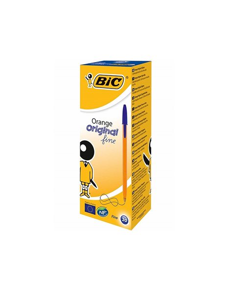 ΣΤΥΛΟ BIC ORANGE F ΜΠΛΕ 0,8mm