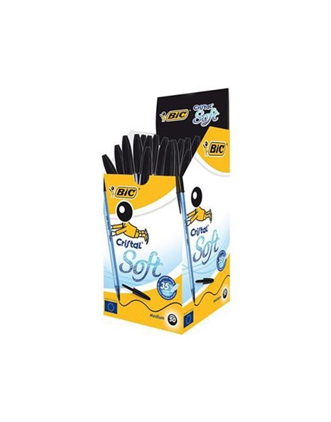 ΣΤΥΛΟ BIC CRISTAL SOFT ΜΑΥΡΟ 1,2mm