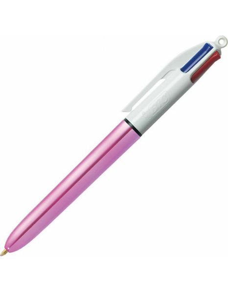 ΣΤΥΛΟ BIC 4 COLOURS SHINE 1,0 ΡΟΖ/ΧΡΥΣΟ