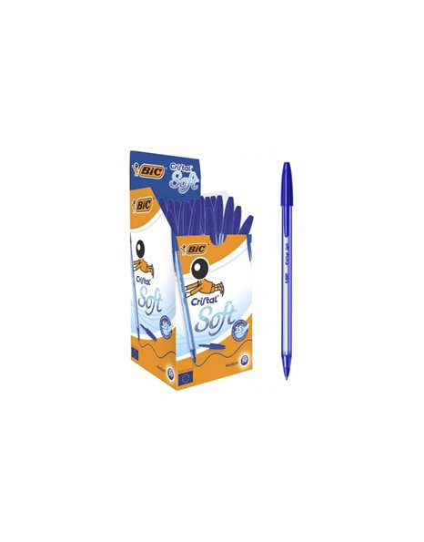 ΣΤΥΛΟ BIC CRISTAL SOFT ΜΠΛΕ 1,2mm