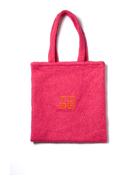 ΜΕΣΑΙΑ ΤΣΑΝΤΑ THE ORIGINAL BOOK BAG ΜΠΟΥΚΛΕ ΦΟΥΞΙΑ