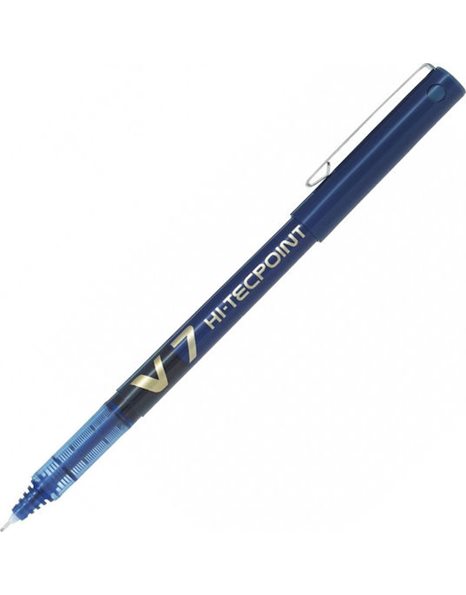 PILOT V7 HI-TECHPOINT LIQUID INK ROLLERBALL PEN 0.7 BLUE