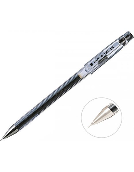 PILOT ΣΤΥΛΟ G-TEC-C 0.4 ΜΑΥΡΟ