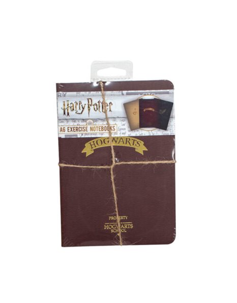 HARRY POTTER A6 NOTEBOOKS 3PK - HOGWARTS