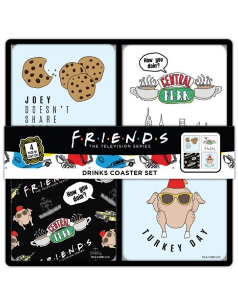 FRIENDS DRINKS COASTER SET