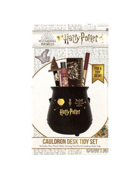 HARRY POTTER CAULDRON DESK TIDY SET