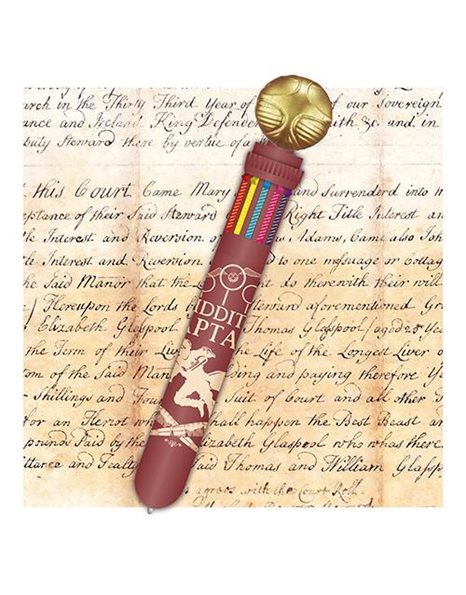 HARRY POTTER SNITCH 10 COLOUR PEN (WINDOW BOX)