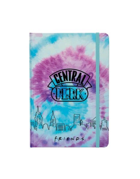 FRIENDS A5 CASEBOUND NOTEBOOK PURPLE TIE DYE