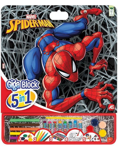 AS ΣΕΤ ΖΩΓΡΑΦΙΚΗΣ GIGA BLOCK 5 IN 1 SPIDER-MAN MARVEL