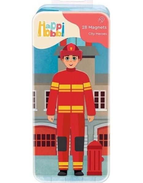 HAPPIHOBBI MAGNET TINS CITY HEROES