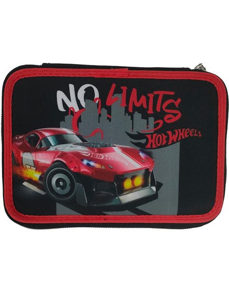 GIM DOUBLE DECK PENCIL CASE HOT WHEELS RETRO