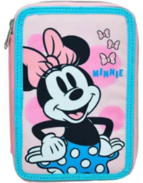 GIM DOUBLE DECK PENCIL CASE MINNIE POLKA DOT POWER