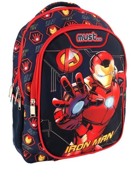 MUST ELEMENTARY BACKPACK 32x18x43 3 CASES IRON MAN