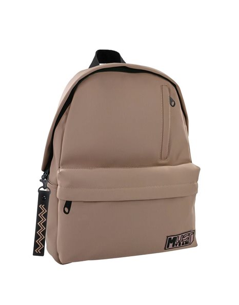 MUST BACKPACK MATTE 32x17x42 1 MAIN CASE BEIGE