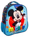MUST KINDERGARTEN BACKPACK 27x10x31 2 CASES MICKEY MOUSE