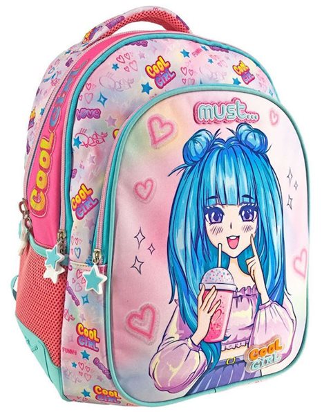 MUST ELEMENTARY BACKPACK 32x18x43 3 CASES COOL GIRL