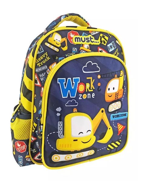 MUST KINDERGARTEN BACKPACK 27x10x31 2 CASES WORK ZONE