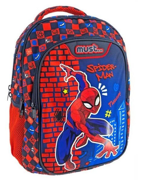 MUST ELEMENTARY BACKPACK 32x18x43 3 CASES SPIDERMAN THWIP