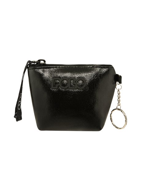 POLO MINI ΠΟΡΤΟΦΟΛΑΚΙ SQUARE VINYL ΜΑΥΡΟ (938004-2003)