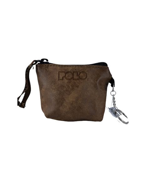 POLO MINI ΠΟΡΤΟΦΟΛΑΚΙ SQUARE ΚΑΦΕ (938004-7901)
