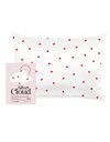 SILVER CLOUD SATIN+ PILLOWCASE ΕΜΠΟΤΙΣΜΕΝΗ ΜΕ ΙΟΝΤΑ ΑΡΓΥΡΟΥ - HEART