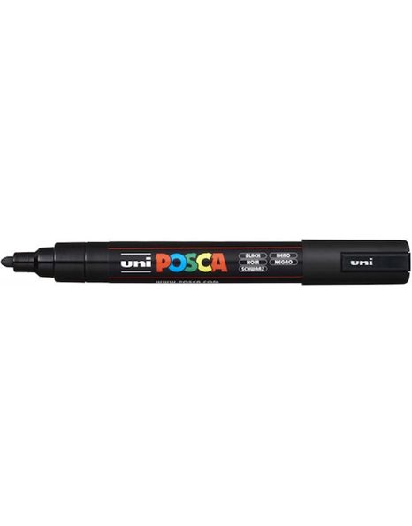 ΜΑΡΚΑΔΟΡΟΣ UNI POSCA PC-5M MEDIUM BLACK