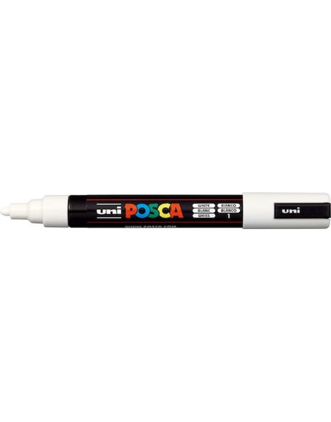 ΜΑΡΚΑΔΟΡΟΣ UNI POSCA PC-5M MEDIUM WHITE