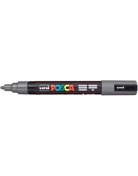 ΜΑΡΚΑΔΟΡΟΣ UNI POSCA PC-5M MEDIUM DARK GREY