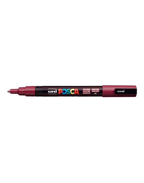 ΜΑΡΚΑΔΟΡΟΣ UNI POSCA PC-3M FINE WINE RED