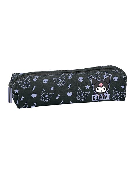 SMALL PENCIL CASE BLACK PATTERN KUROMI