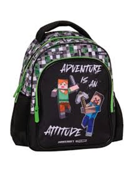 KINDERGARTEN BACKPACK MINECRAFT BLACK