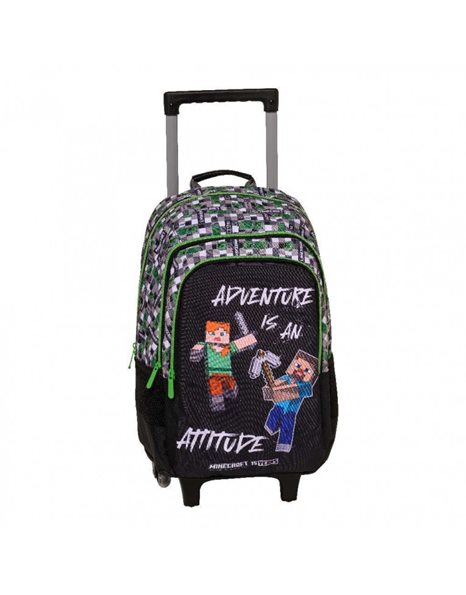TROLLEY BACKPACK MINECRAFT BLACK