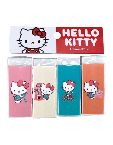GIM ΣΕΤ 4 ΓΟΜΕΣ HELLO KITTY SWEETHEART