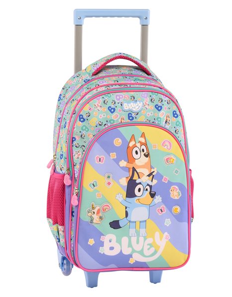 TROLLEY BACKPACK STICKERS RAIN BLUEY